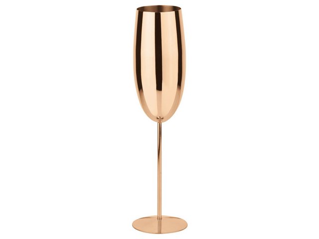 Bild von Paderno Sektglas Bar Utensils Champagnerglas kupfer 0,27 l, Edelstahl rostfrei, Gläser