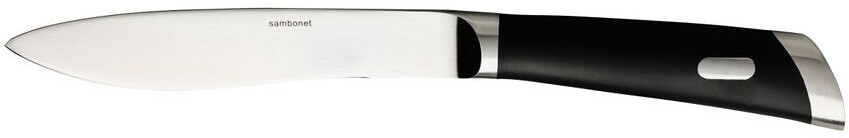 Bild von Sambonet Special Knife Edelstahl 18/10 Steakmesser T-Bone 25,6 cm, Glatte Klinge, schwarz, 26 x 3 x 2 cm