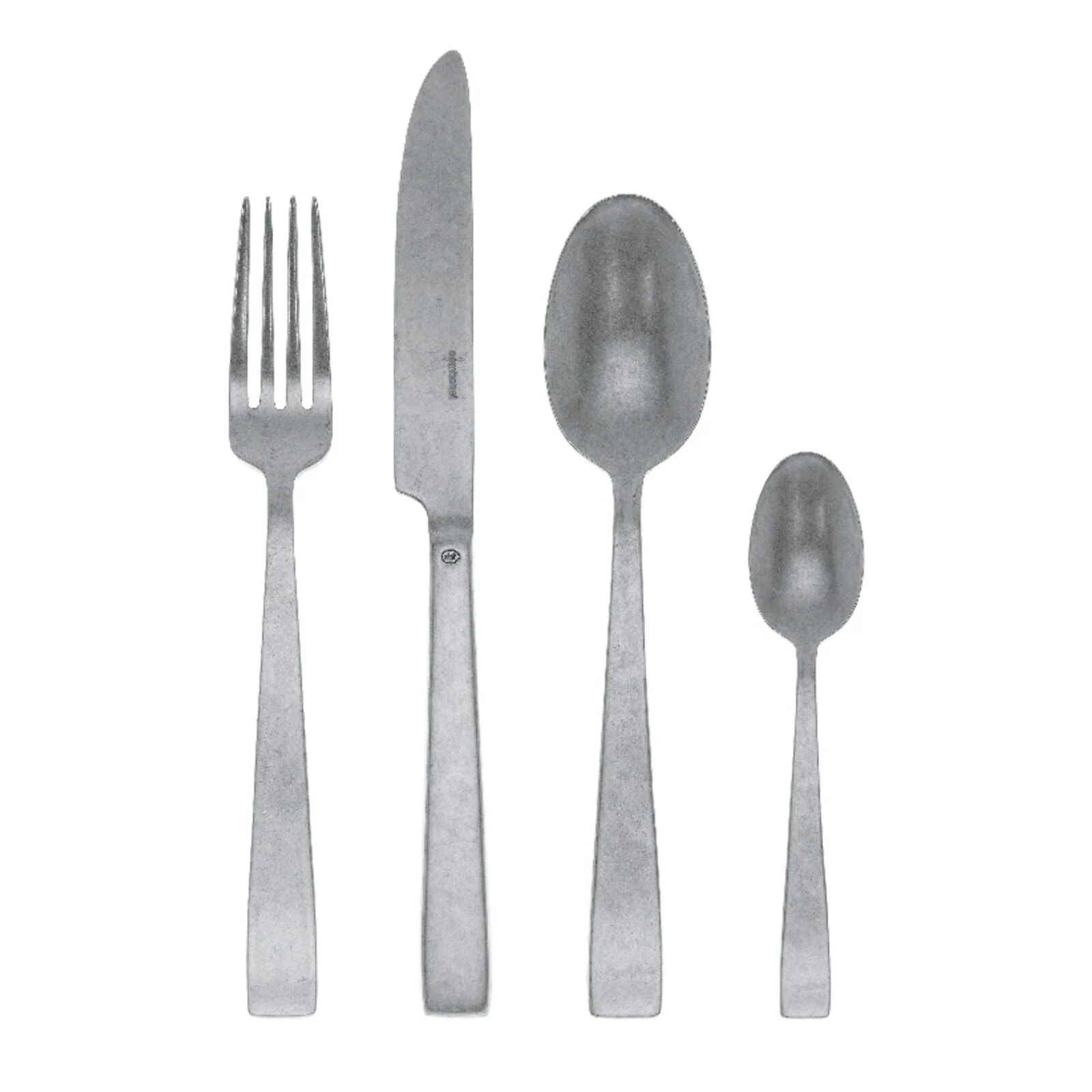 Bild von sambonet Besteck-Set Flat Vintage Edelstahl Antik Besteck 24-tlg. (24-tlg), 6 Personen, Edelstahl, Vollheftmesser