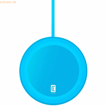 Bild von Cellularline Neon Wireless Charger - Apple, Samsung and other Wireless Smartphones (10 W), Wireless Charger, Blau
