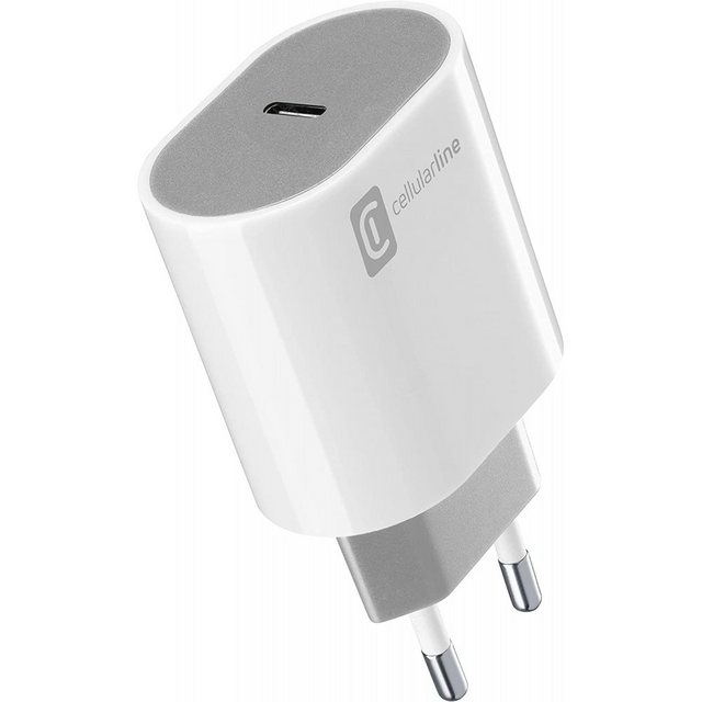 Bild von Cellularline USB-C Charger #Stylecolor - Universal (20 W), USB Ladegerät, Weiss