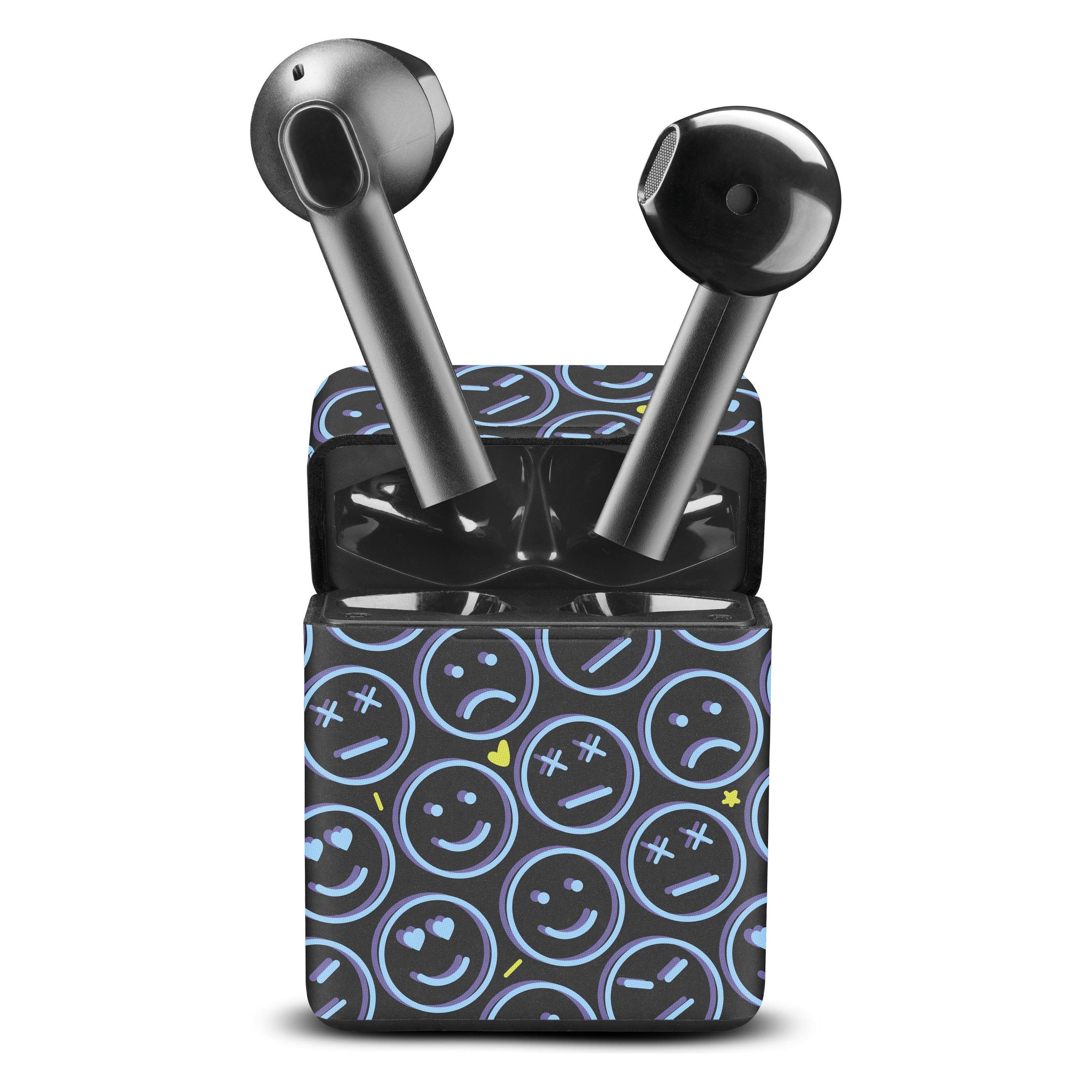 Bild von Music Sound Cellularline Music & Sound Bluetooth Earphones Fantasy SMILE Black (15 h, Kabellos), Kopfhörer, Mehrfarbig