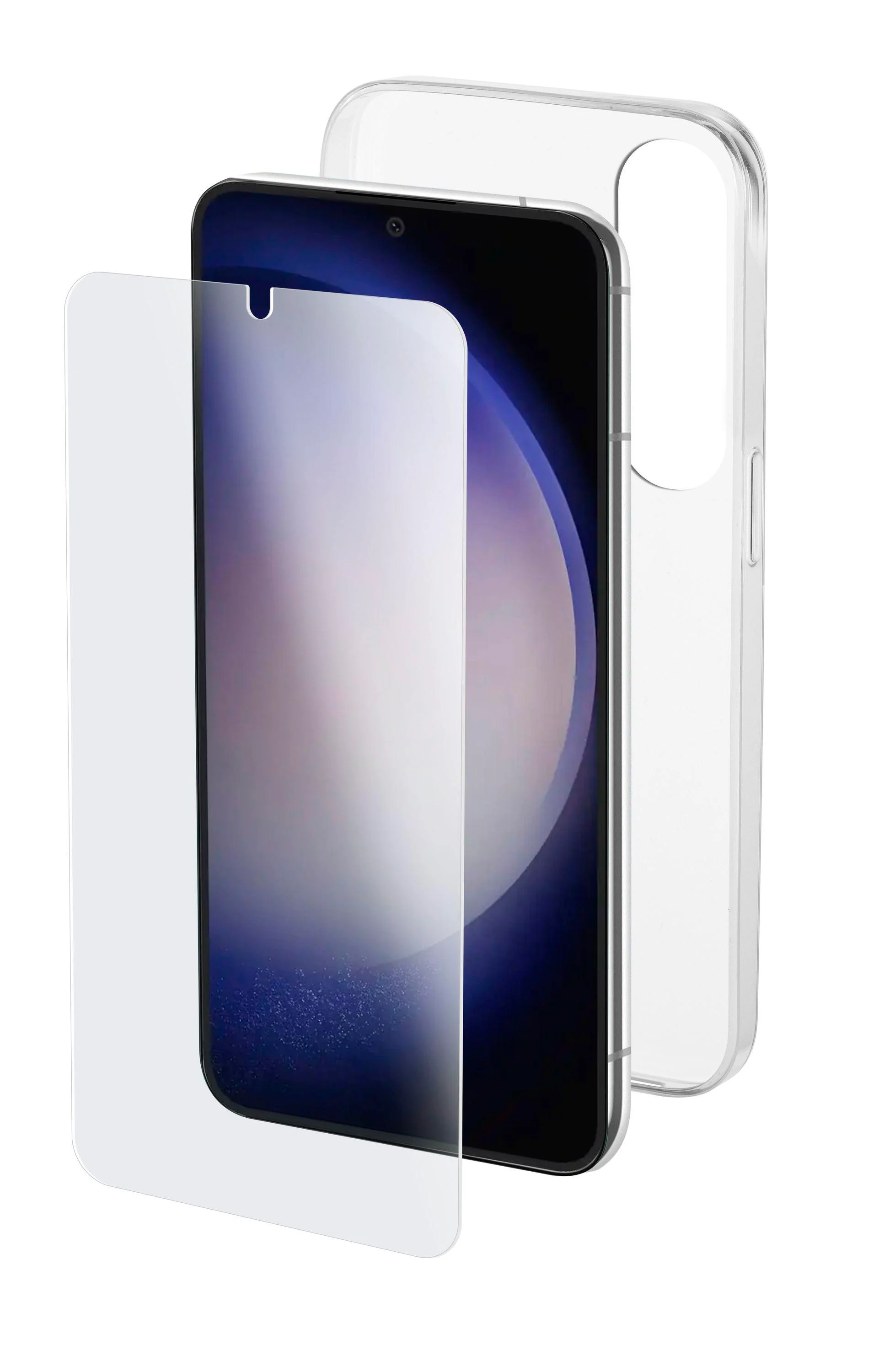 Bild von Peter Jäckel Cellularline Protection Kit für Samsung S24 + (Galaxy S24+), Smartphone Hülle, Transparent