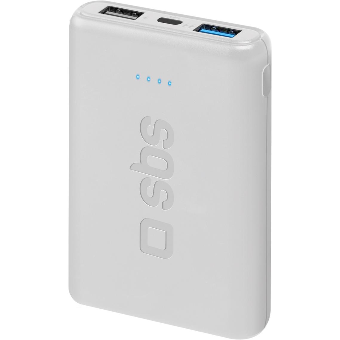 Bild von SBS TEBB5000POCW Powerbank Lithium Polymer (LiPo) 5000 mAh Weiß (TEBB5000POCW)