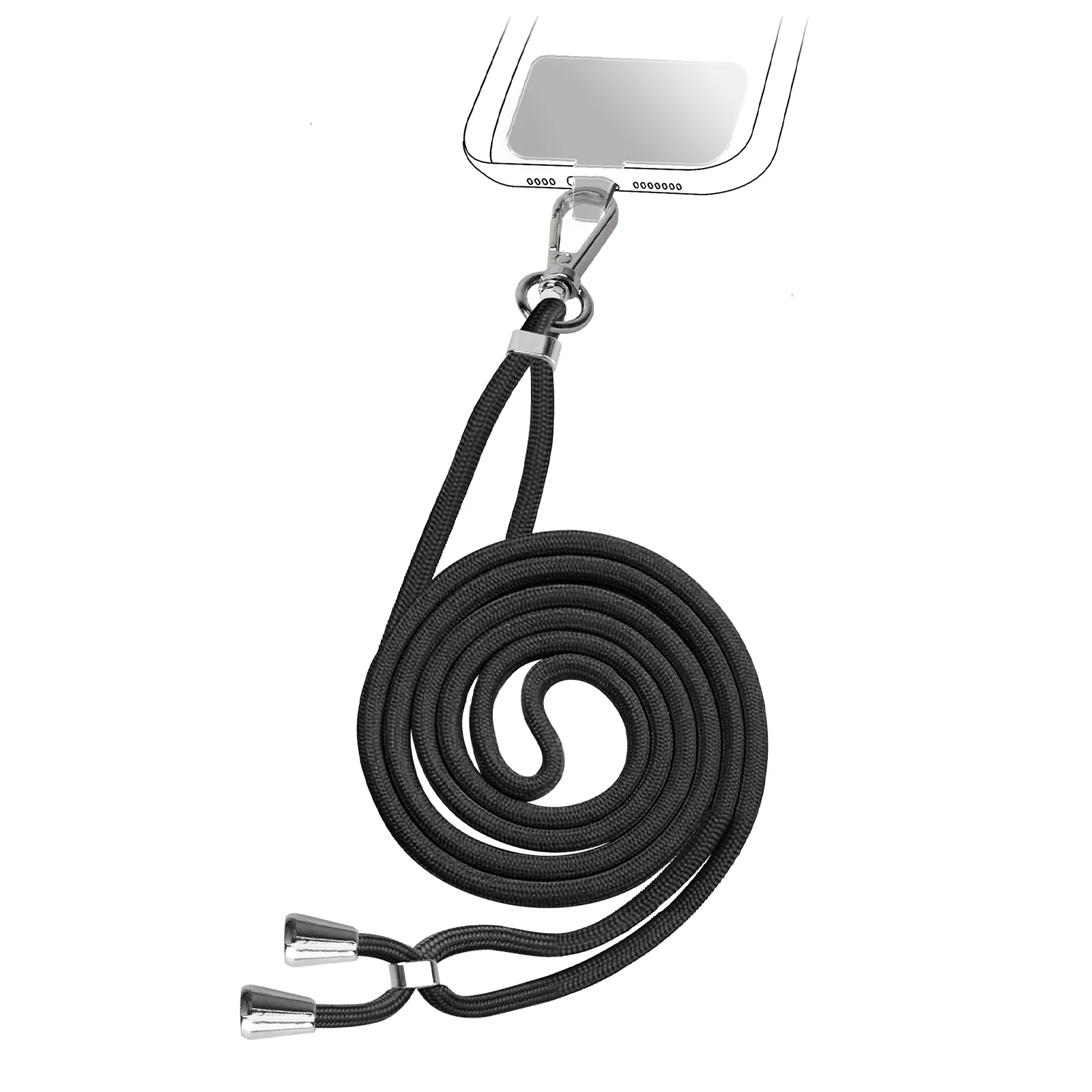 Bild von SBS Universal Umhängeband für Smartphones, schwarz (TEUNILACEK)