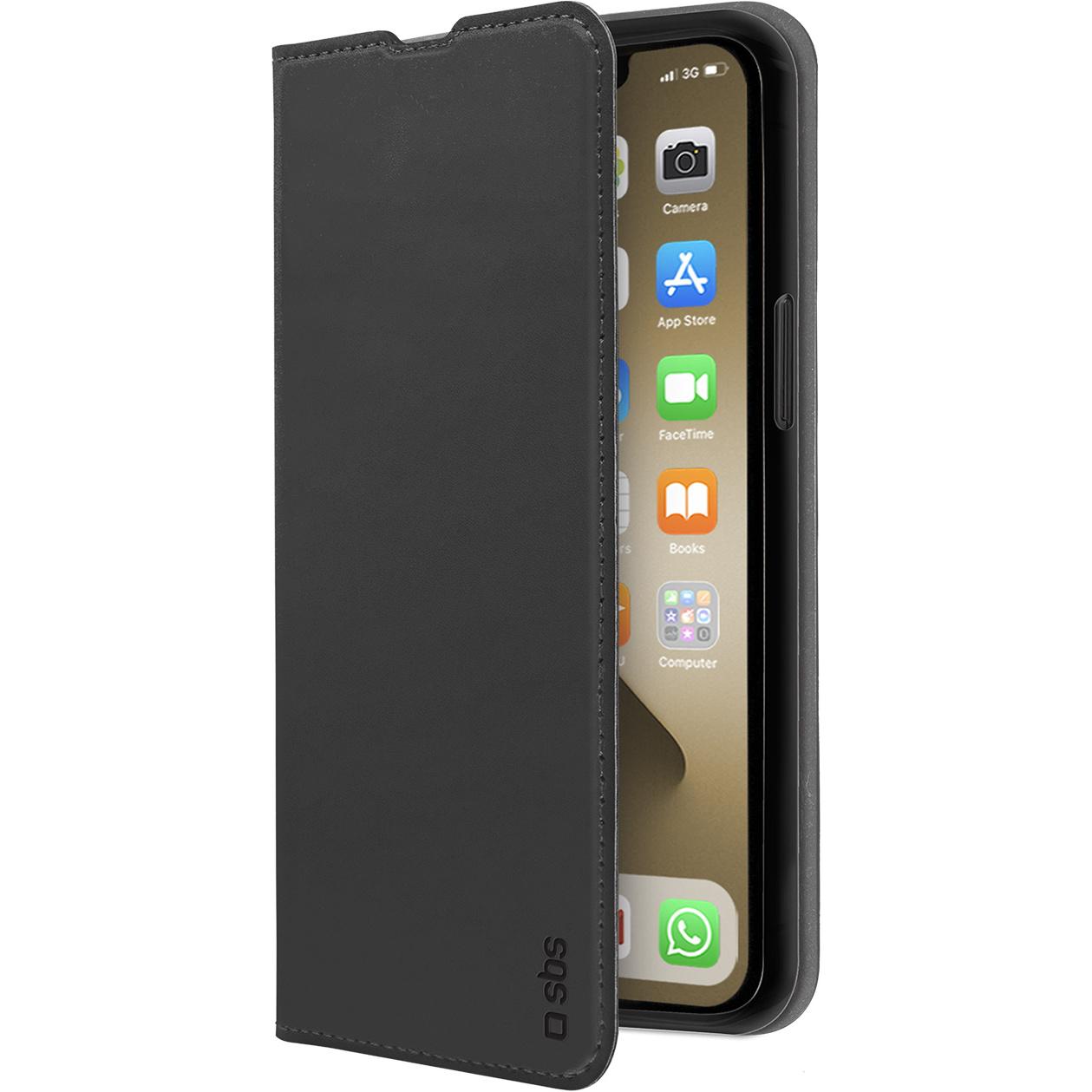 Bild von SBS TEBKLITEIP1367K Handy-Schutzhülle 17 cm (6.7 ) Geldbörsenhülle Schwarz (TEBKLITEIP1367K)