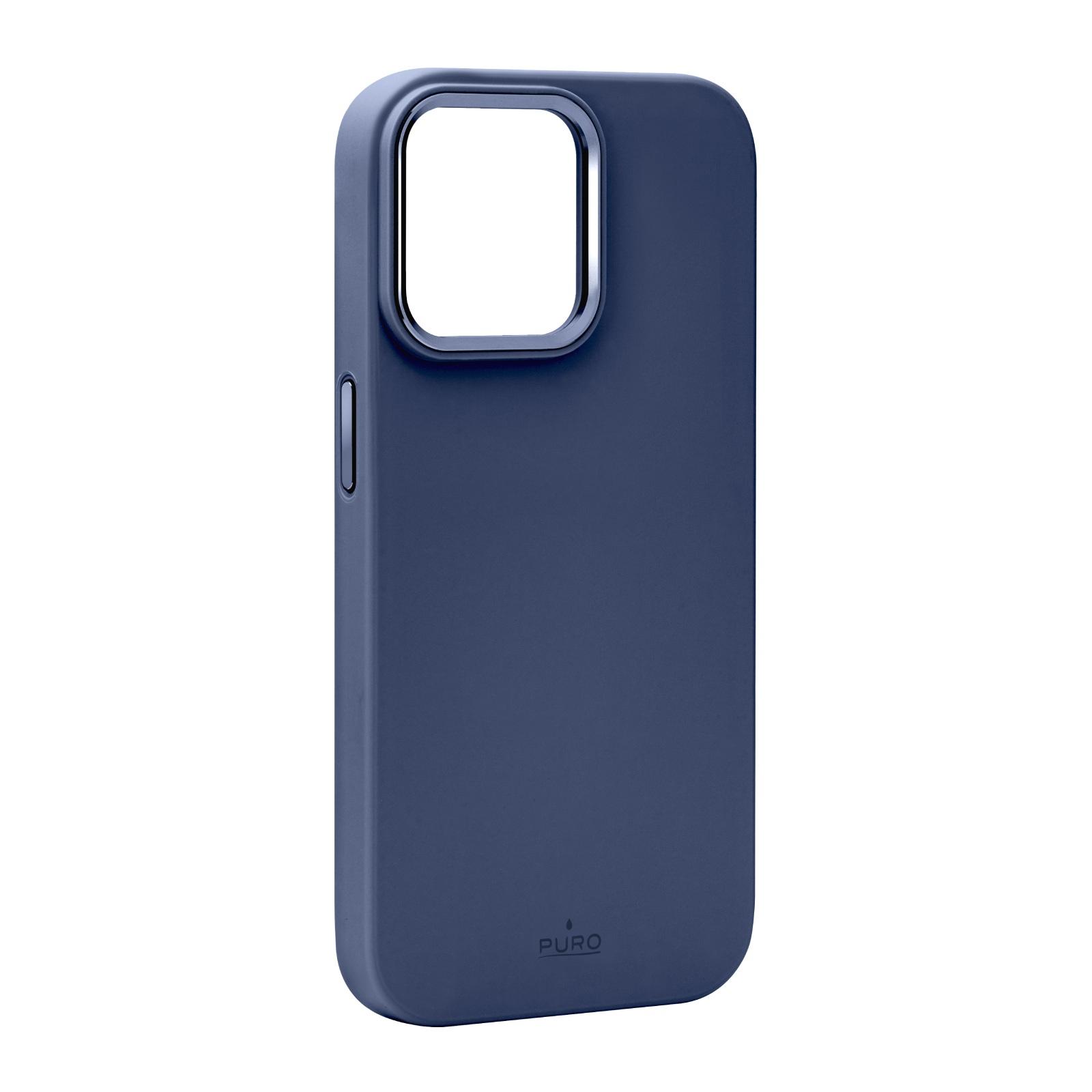 Bild von Puro ICON MAG PRO iPhone 15 Pro 6.1" MagSafe ciemnoniebieski/dark blue PUIPC15P61ICONMPDKBL (Apple iPhone 15 Pro), Smartphone Hülle, Blau