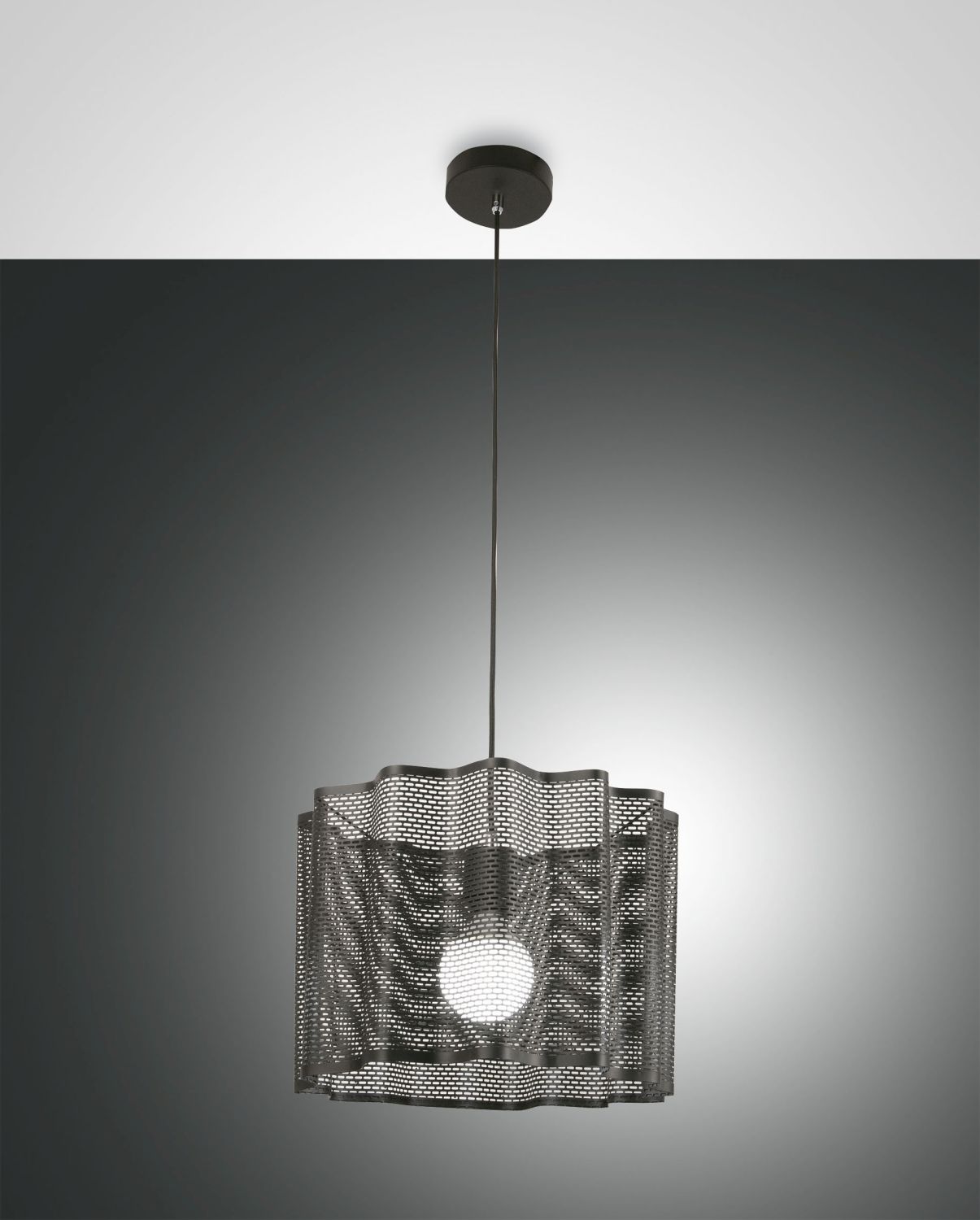 Bild von Fabas Luce, Pendelleuchte, Pendelleuchte Glicine E27 Ø400mm Schwarz (E27)