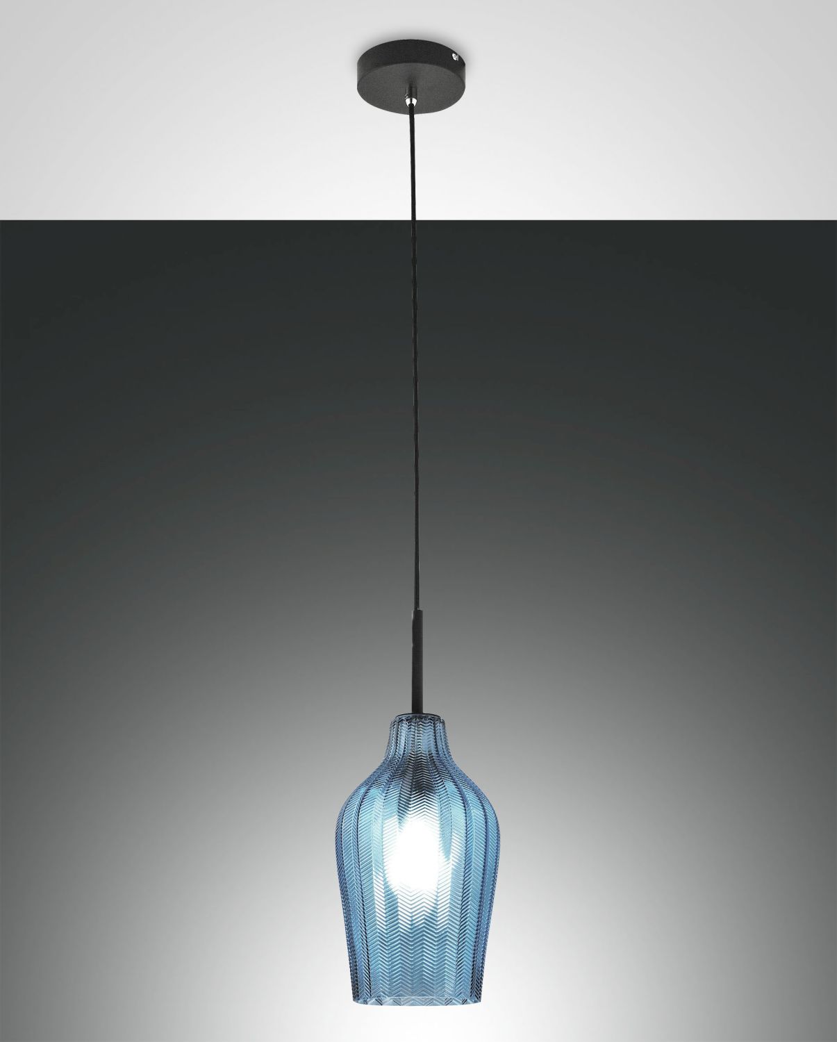 Bild von Fabas Luce, Pendelleuchte, 372440244Pendelleuchte Stintino azurblau (E27)