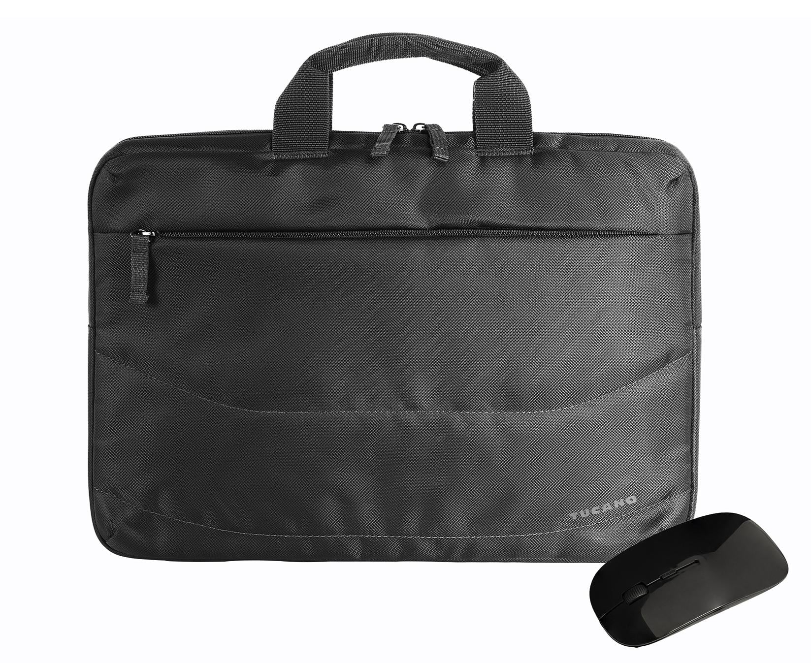 Bild von Tucano BU-Bidea-WM Bundle aus Idea Slim Notebook/Tablettasche und kabelloser Maus, 38,1 cm (15 Zoll) schwarz