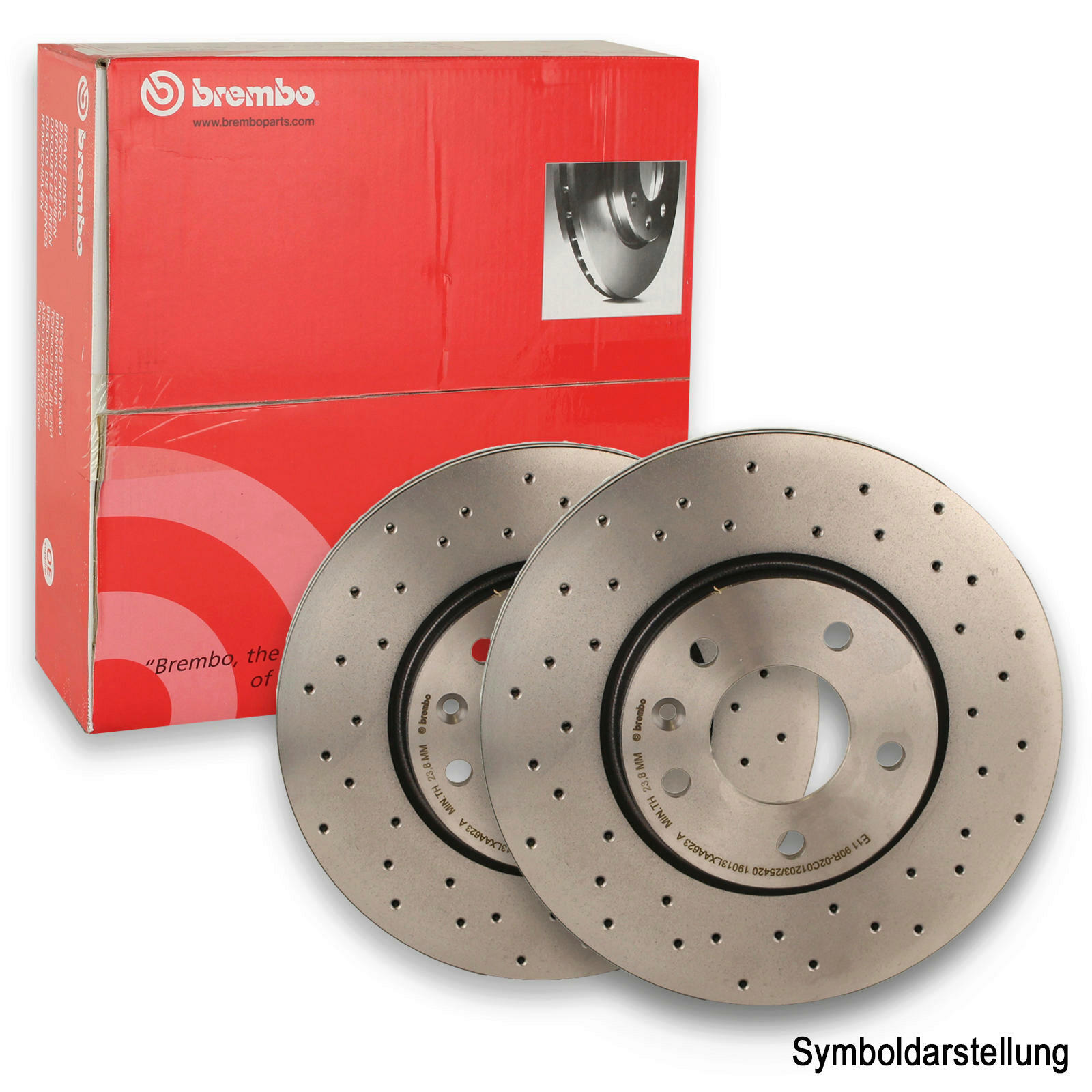 Bild von BREMBO Bremsscheibe gelocht/innenbel. 09.B746.51 Bremsscheiben,Scheibenbremsen MERCEDES-BENZ,E-Klasse Limousine (W212),E-Klasse T-modell (S212)