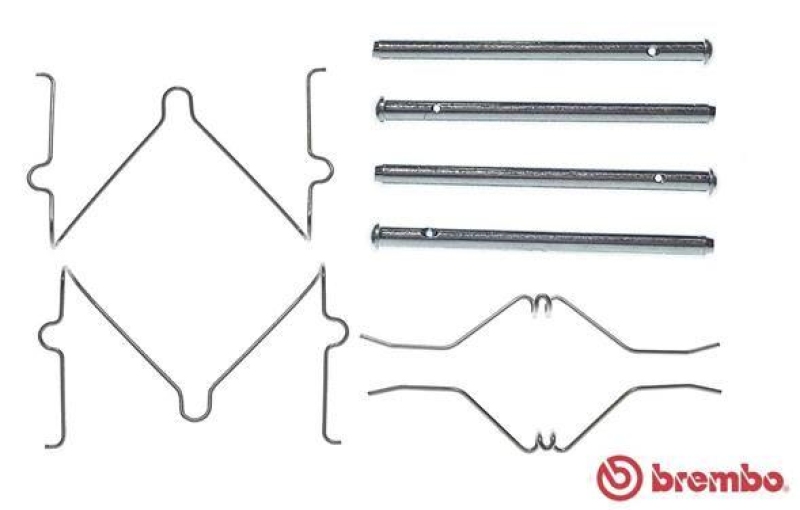 Bild von BREMBO A 02 263 Zubehörsatz, Scheibenbremsbelag MAZDA: 121 II Saloon, FAMILIA 4