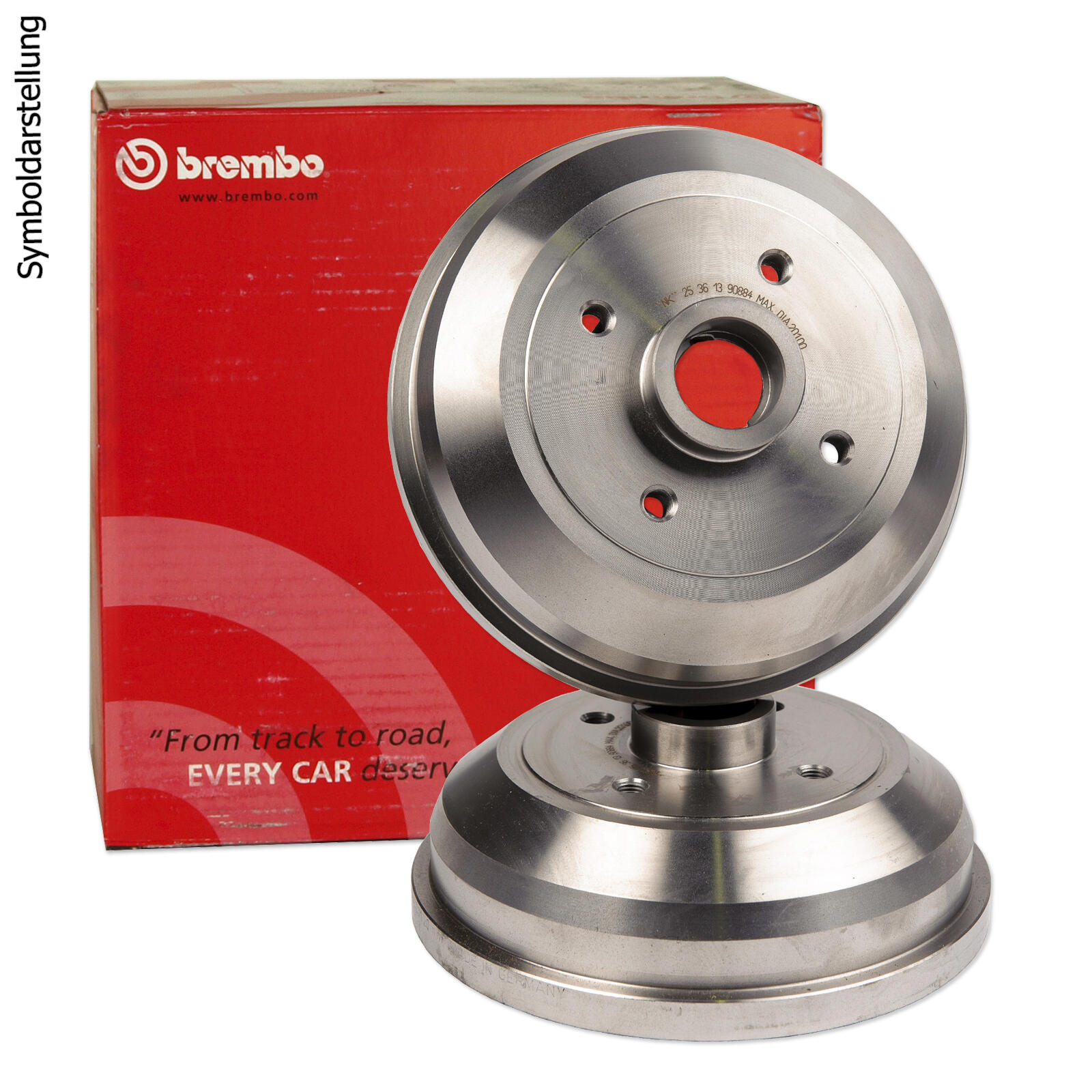 Bild von BREMBO Bremstrommel ESSENTIAL LINE 14.3283.10  PEUGEOT,CITROËN,306 Schrägheck (7A, 7C, N3, N5),PARTNER Combispace (5F),PARTNER Kasten (5)
