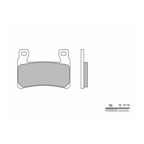 Bild von Brembo S.p.A. Sintermetall-Bremsbeläge - 07HD20SA
