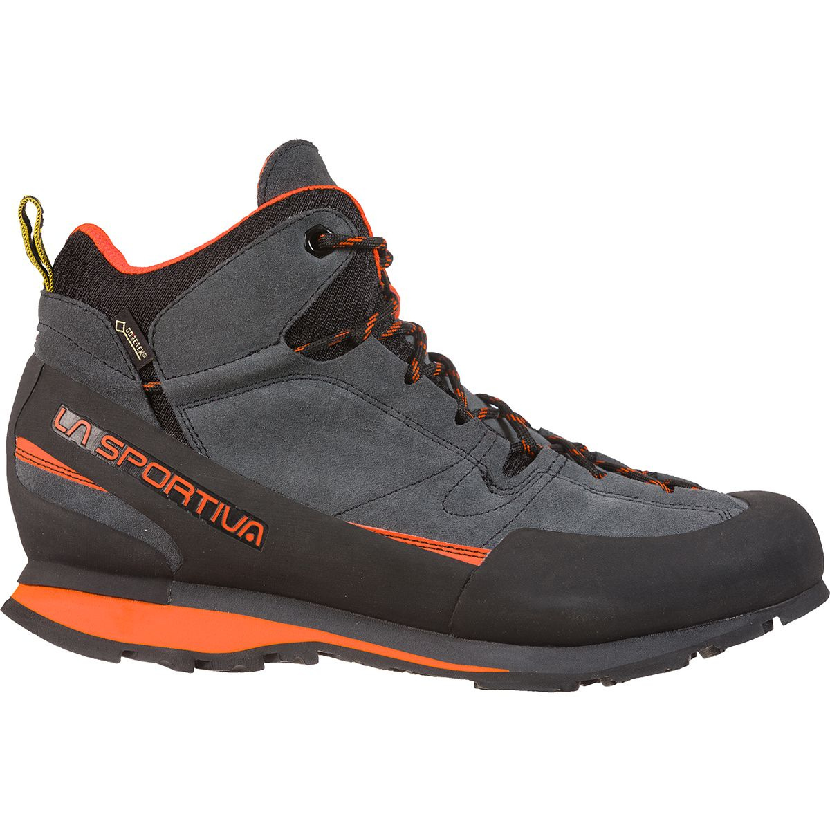 Bild von LA SPORTIVA Boulder X Mid GTX Grau-Orange - Gore-Tex Robuster Leichter Gore-Tex Leder Approach-Schuh, Größe EU 45 - F