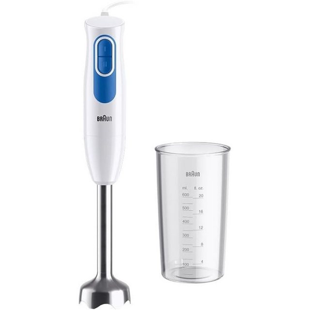 Bild von Braun MQ20001MWH Mixer Pürierstab 600 W Blau - Weiß (MQ 20.001M)