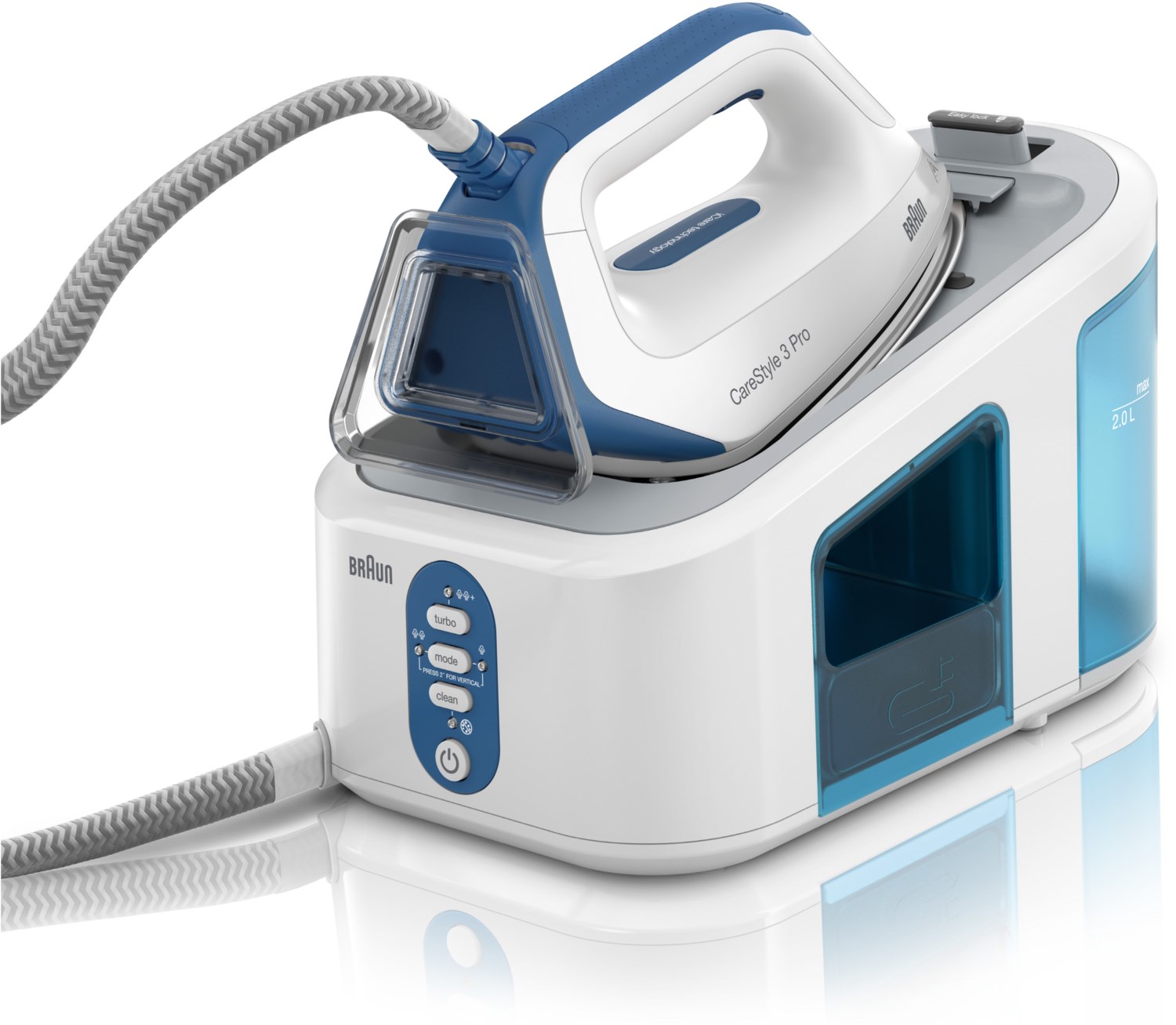 Bild von Braun Dampfbügelstation IS 3157 BL CareStyle 3 Pro - Dampfbügelstation - weiß/blau