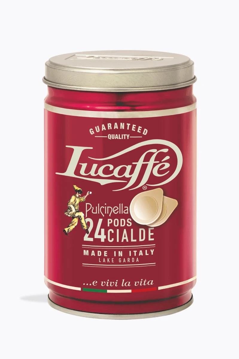 Bild von Lucaffé Pulcinella 25 E.S.E Pads in der Dose