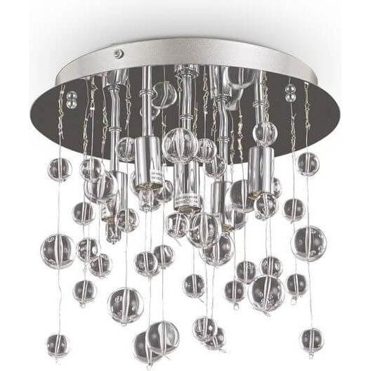 Bild von Ideal lux, Wandleuchte + Deckenleuchte, NEVE G9 Deckenleuchte 5x ⌀270mm dimmbar Chrom warmweiss 094687 (370 lm, G9)