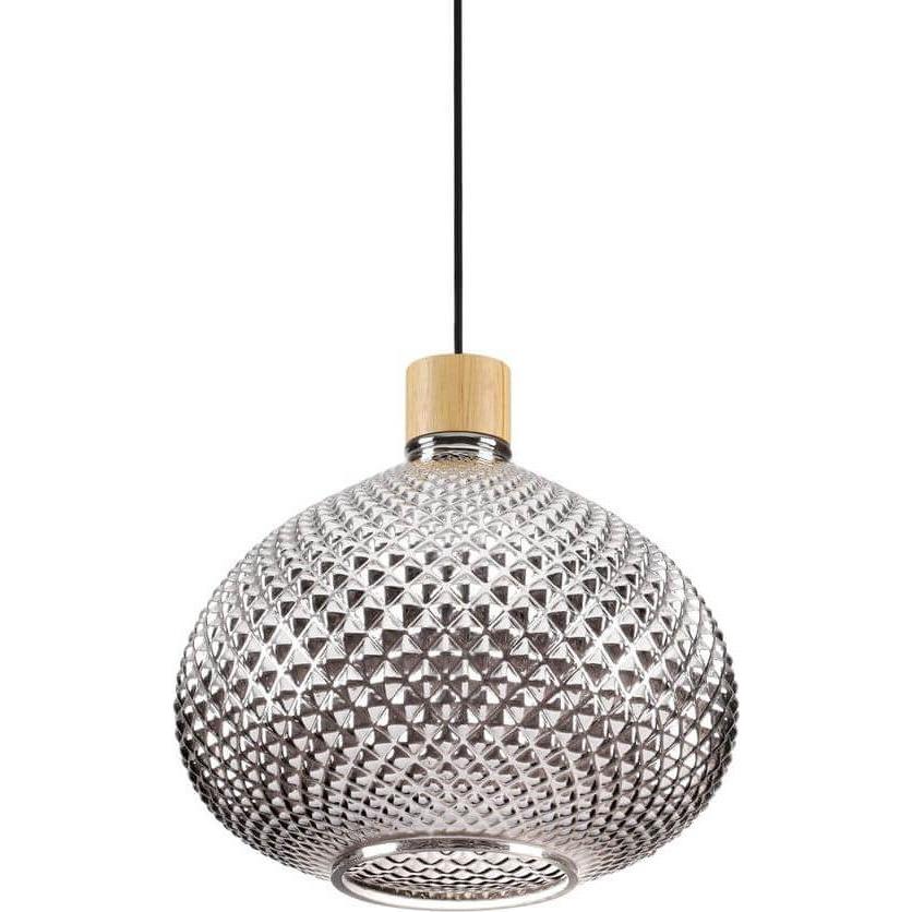 Bild von Ideal lux, Pendelleuchte, BERGEN Pendelleuchte E27 ⌀300mm dimmbar Rauchglas 238920 (E27)