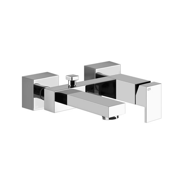 Bild von Gessi Rettangolo Wannenbatterie für AP-Montage, automatisch, 20013, Farbe: Schwarz XL