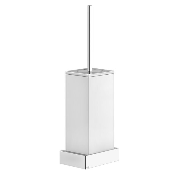 Bild von Gessi Rettangolo Accessoires Wand-WC-Bürsterngarnitur, Behälter weiß, 20819, Farbe: Schwarz XL