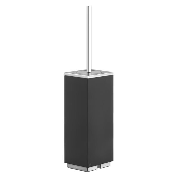 Bild von Gessi Rettangolo Accessoires Stand-WC-Bürsterngarnitur, Behälter schwarz, 20844, Farbe: Schwarz XL