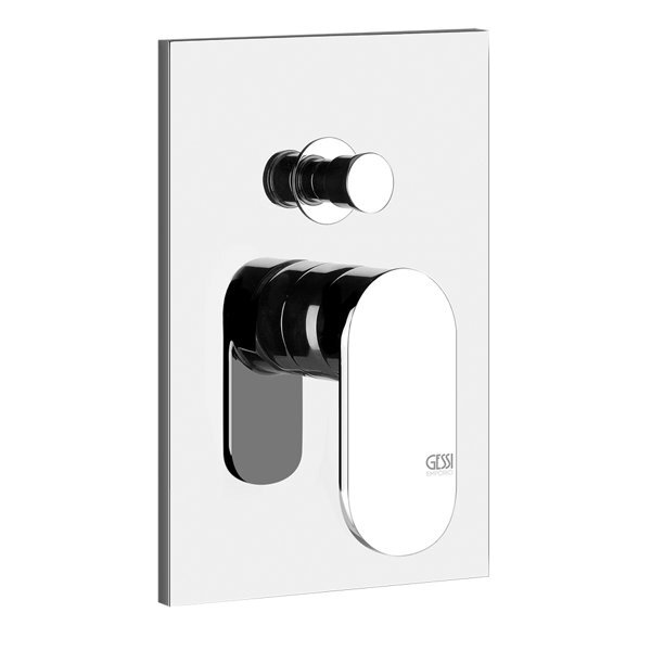 Bild von Gessi Emporio Via Bagutta Fertigmontageset für Einhebelmischer, automatische Umstellung, für Wanne oder Dusche geeignet, 44714031