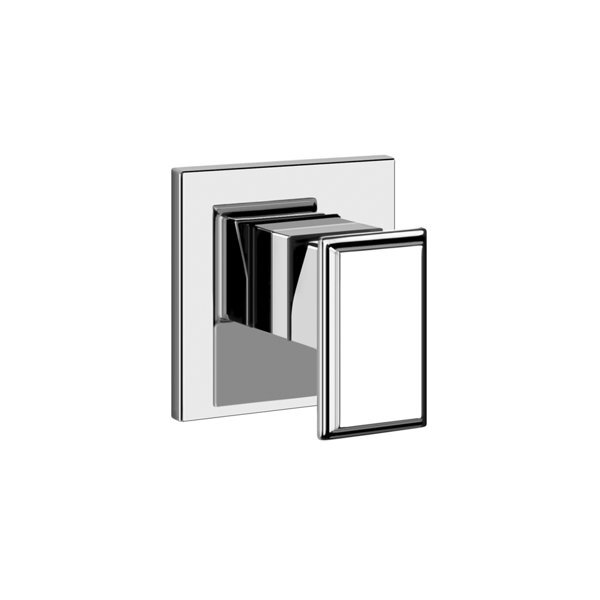 Bild von Gessi Eleganza, Fertigmontageset für Einhebelmischer, 1 Weg, Ausgang oben für Unterputz-Körper, 46106, Farbe: Finox Optik