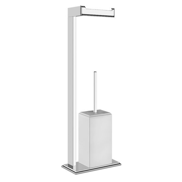 Bild von Gessi Eleganza, Ständer mit Halterung für Toilettenpapier und Toilettenbürstenhalter, 46553, Farbe: Gold CCP