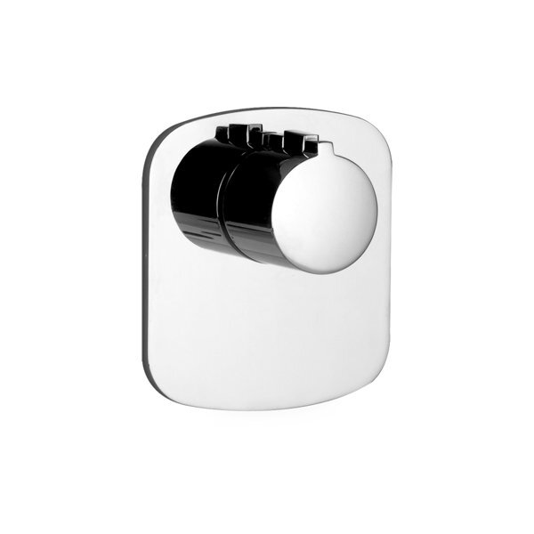 Bild von Gessi Anello Fertigmontageset für 3/4 Hochleistungs Unterputzthermostat, 43256, Farbe: Metall Schwarz gebürstet PVD