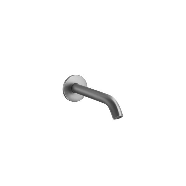 Bild von Gessi 316 Flessa Waschtisch-Auslauf 1/2, Ausladung 146 mm, gekröpft, innenliegenden Perlator M16,5x1, 54010, Farbe: Metall Schwarz gebürstet PVD