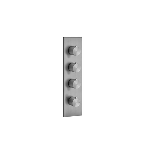 Bild von Gessi 316 Fertigmontage-Set Unterputz-Thermostat - Edelstahl matt gebürstet