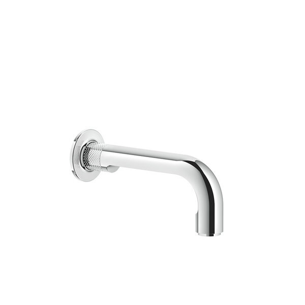 Bild von Gessi Inciso- Wannen-Wandauslauf mit einem 1/2-Anschlussstück, für separaten Mischer, Ausladung 190 mm, 58103, Farbe: Chrom