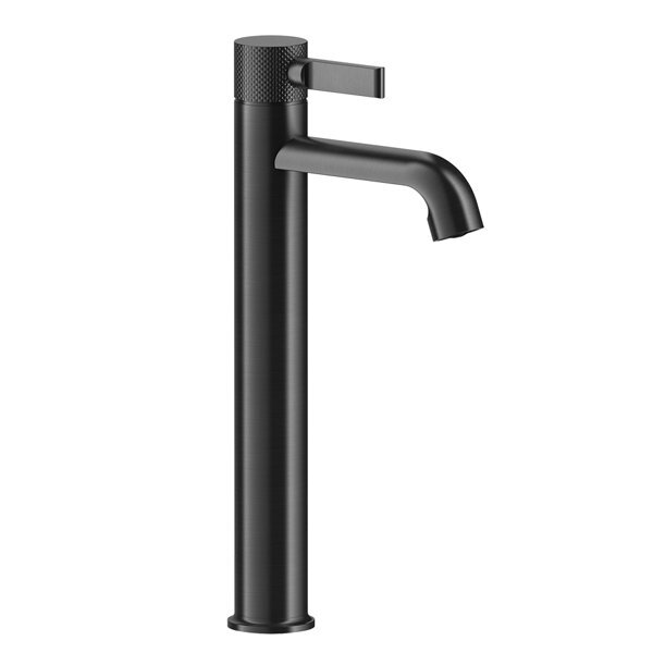 Bild von Gessi Inciso- Waschtisch Einhebelmischer, höhere Version 239 mm, mit Ablaufgarnitur 1 1/4, Ausladung 135 mm, 58003, Farbe: Bronze Antik