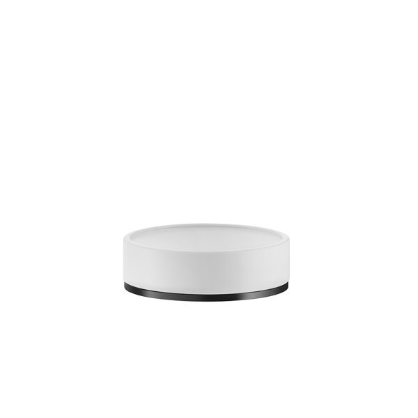 Bild von Gessi Inciso Stand-Seifenablage weiß matt, 58525, Farbe: Schwarz XL