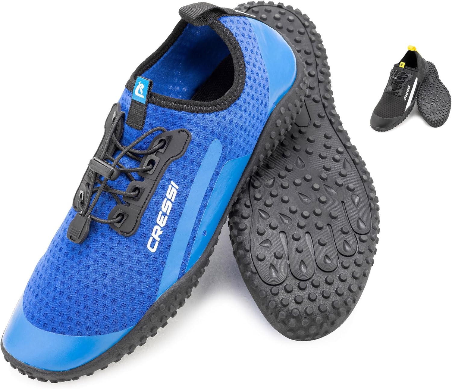 Bild von Cressi Unisex-Adult Sonar Shoes Wasserschuh für Erwachsene aus Mikroperforiertes Gewebe, Blau/Azurblau, 35 EU