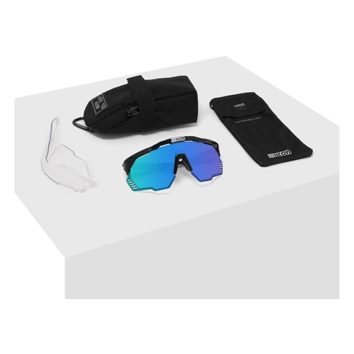 Bild von SCICON Sports Aeroshade Kunken Sports Performance Sonnenbrille (Carbon Matt, SCNPP Multimirror Blue)