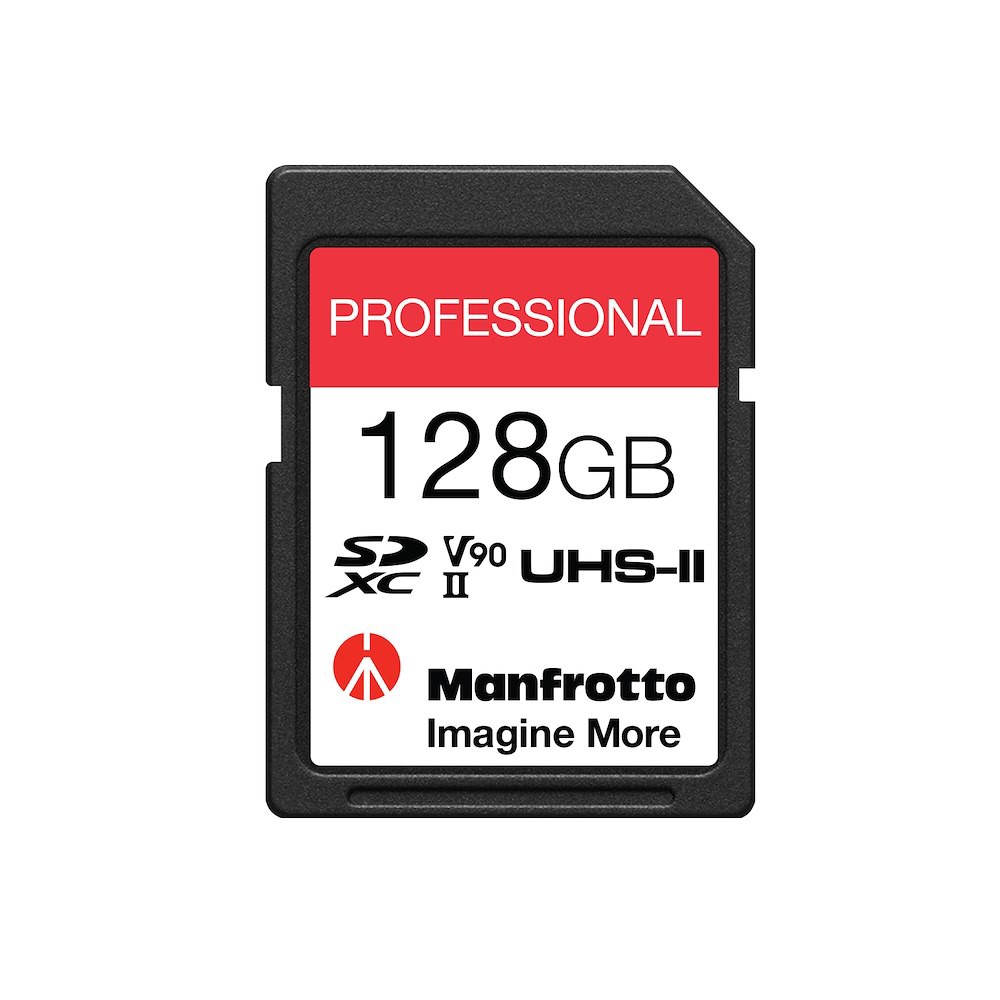 Bild von Manfrotto Pro SDXC-Speicherkarte 128GB, UHS-II, V90, U3 und 280 MB/Sek