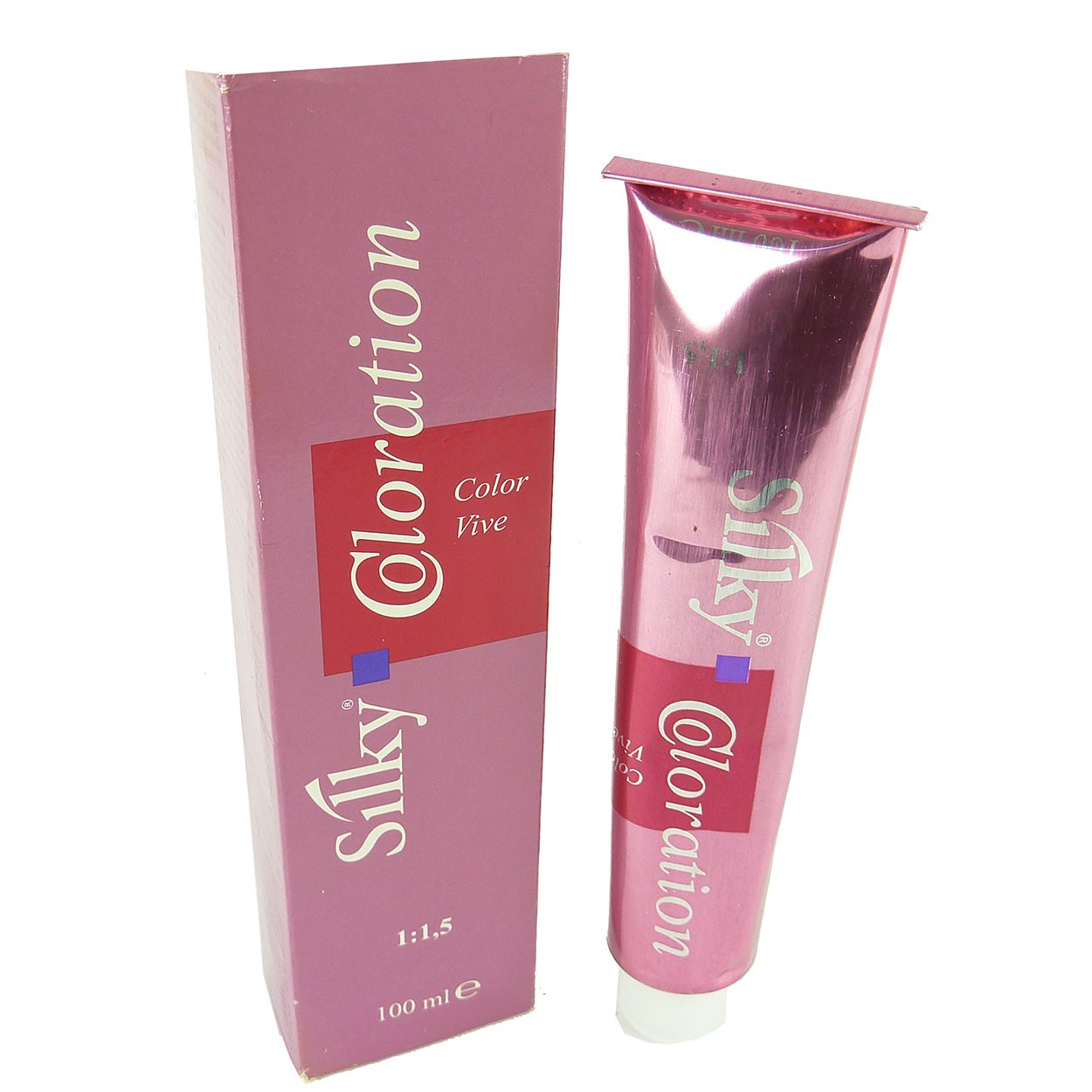 Bild von Silky Coloration Color Vive Haar Farbe Permanent Creme 100ml - 04.62 Red Iris Brown / Rot Iris Braun
