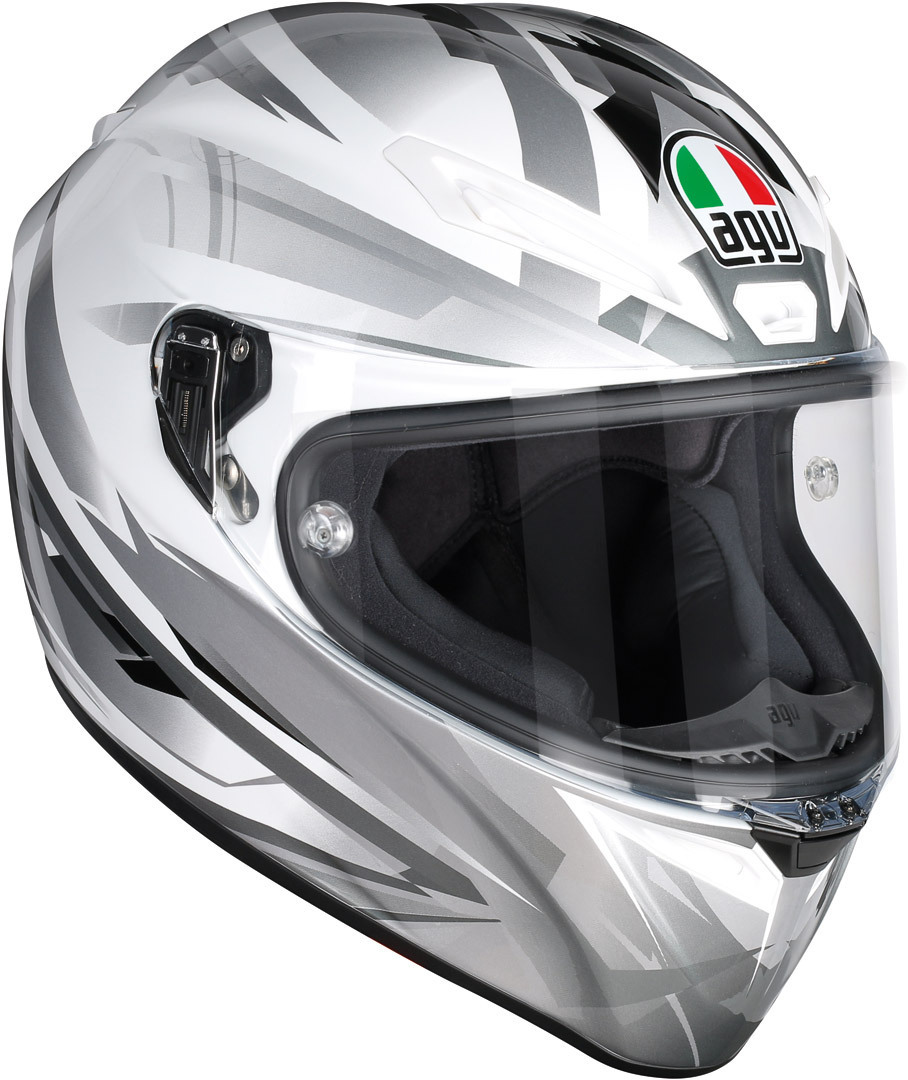 Bild von AGV Veloce S Freccia Helm, grau-weiss, Größe 2XL für Männer
