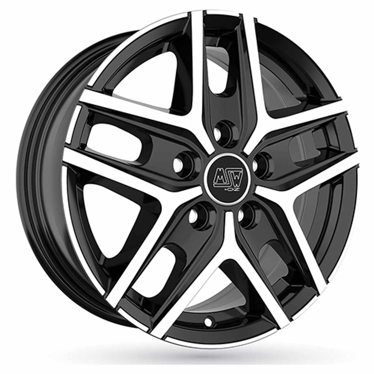 Bild von MSW (OZ) MSW 40 VAN gloss black full polished 6.5Jx16 5x130 ET65