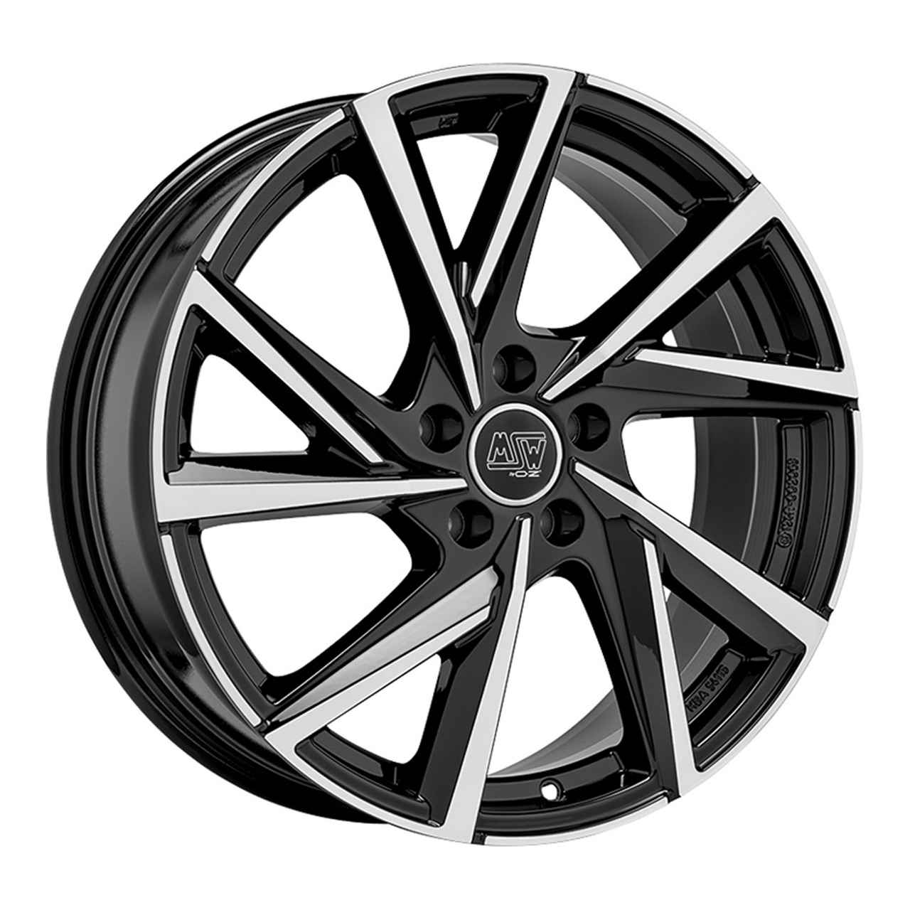 Bild von MSW (OZ) MSW 80/5 gloss black 7.0Jx17 5x112 ET46