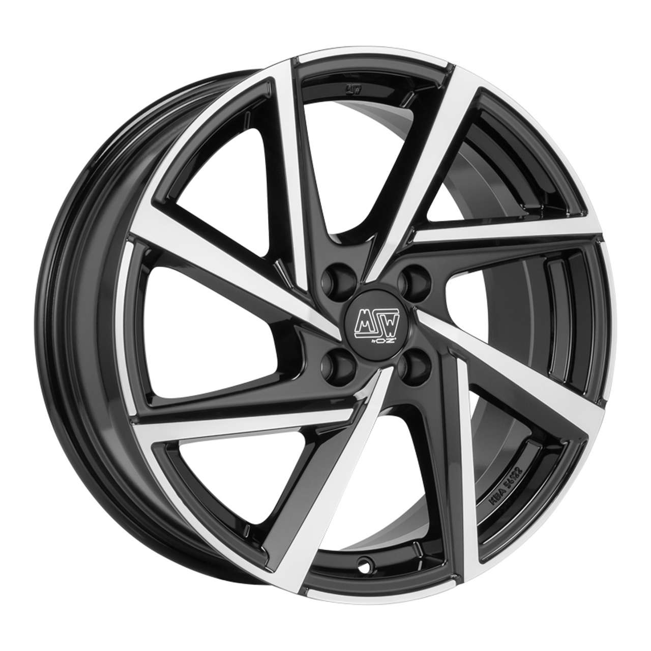 Bild von MSW (OZ) MSW 80/4 gloss black full polished 6.5Jx16 4x100 ET35