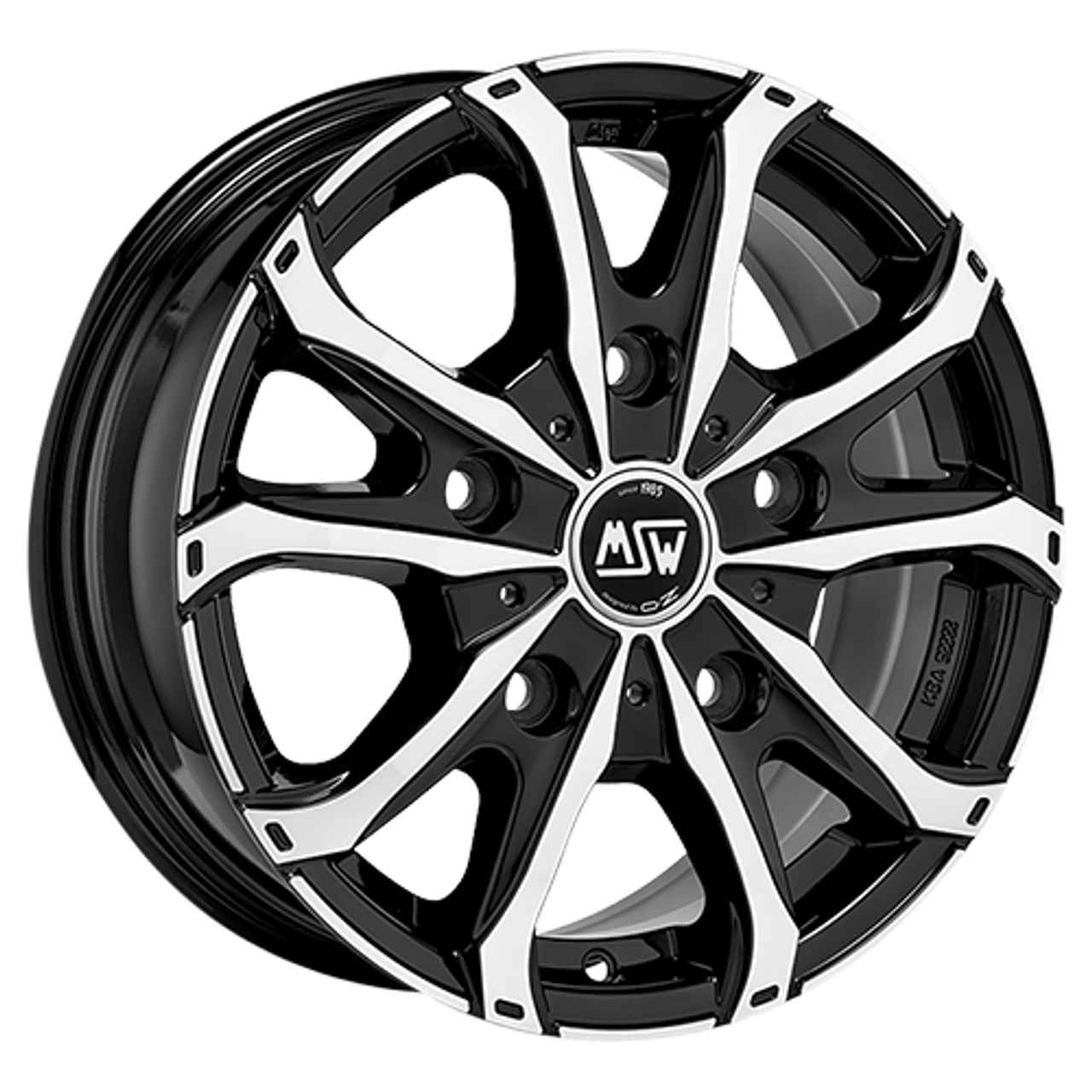 Bild von MSW (OZ) MSW 48 VAN 5H gloss black full polished 7.5Jx18 5x112 ET48