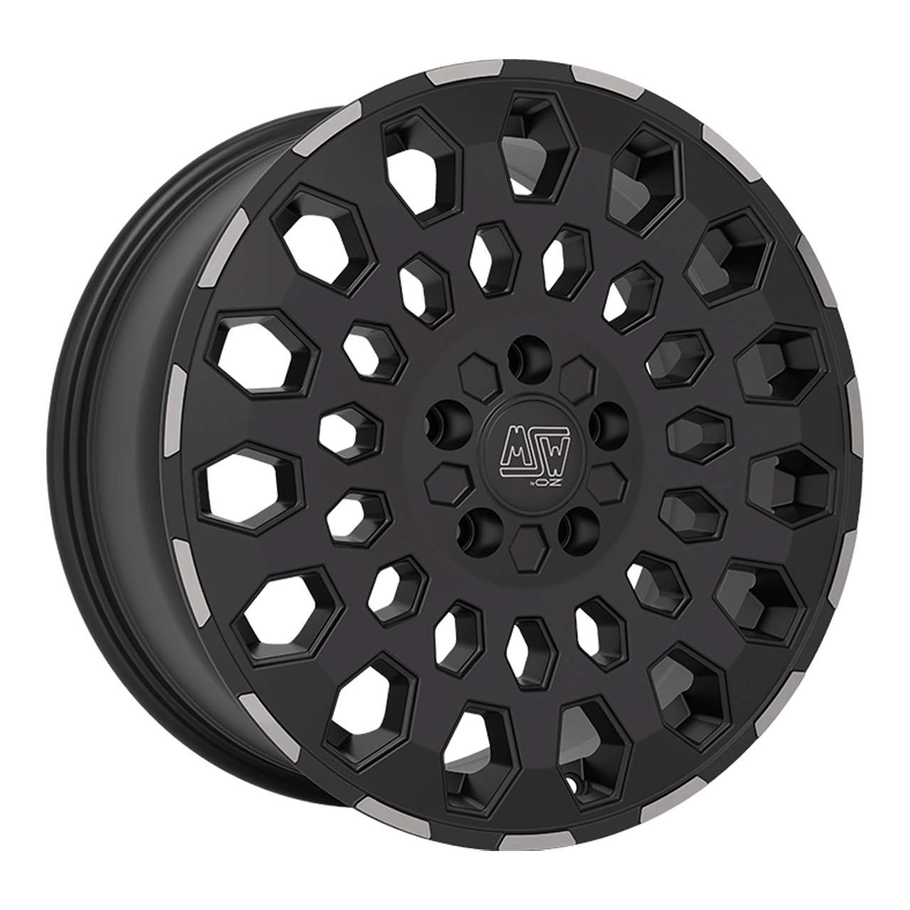 Bild von MSW (OZ) MSW 99 VAN matt black lip polished 6.5Jx16 5x130 ET55