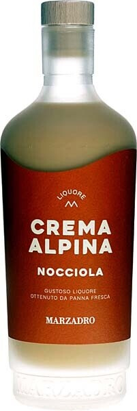 Bild von Marzadro Crema Alpina Haselnusscremelikör 17% 0,7l