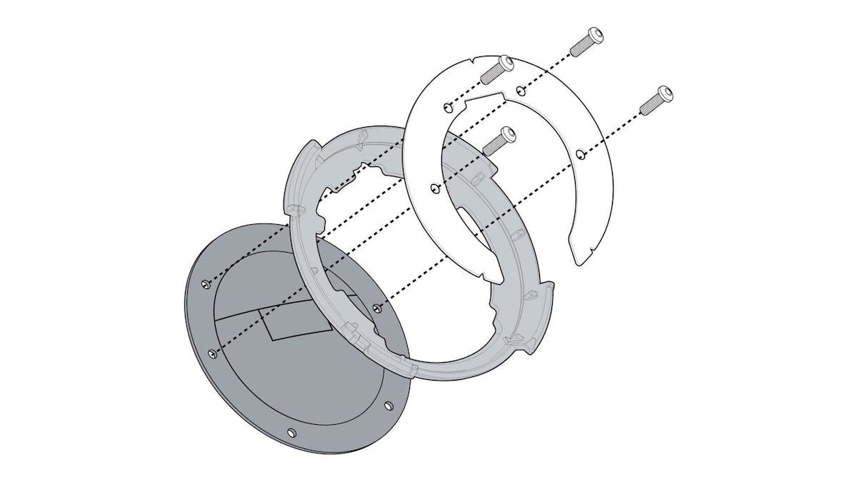 Bild von Kappa Tanklock System für Honda CB, CBR und NT 1100