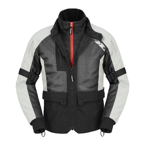Bild von Spidi Net H2Out wasserdichte Motorrad Textiljacke – Schwarz-Weiß, Größe 3XL für Männer