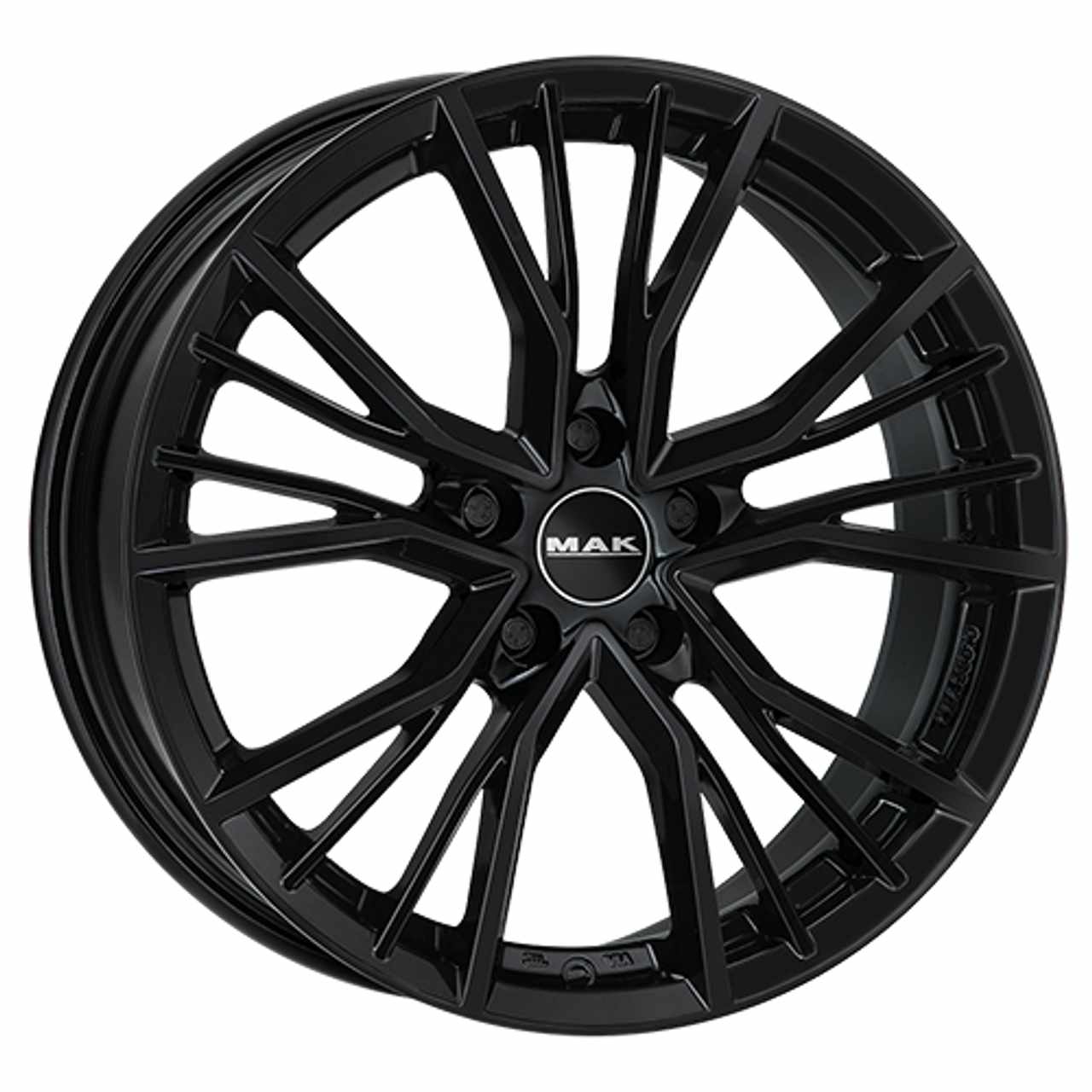 Bild von MAK UNION gloss black 7.5Jx17 5x112 ET30